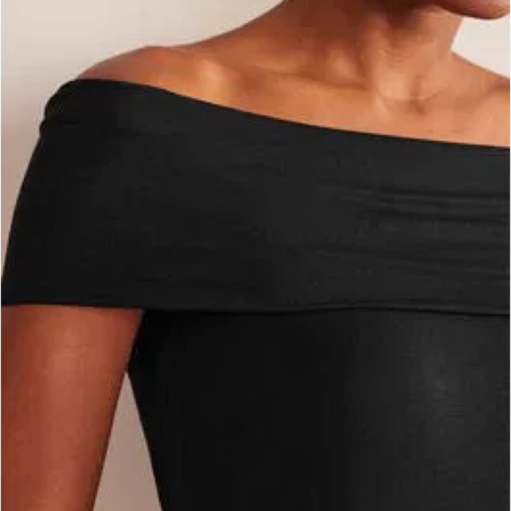 Boden Black Off-the-Shoulder Bodycon Dress - Picture 3 of 10